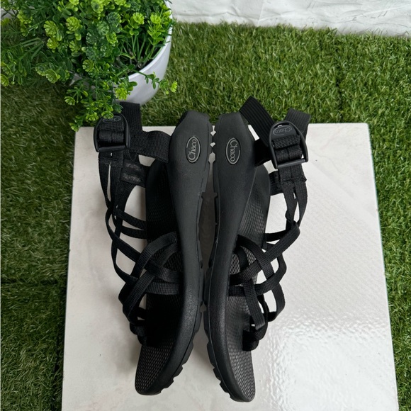 CHACO Z Cloud X 1 black ADJUSTABLE STRAPS CUSHIONED SANDAL classic size 9 women - Picture 5 of 14